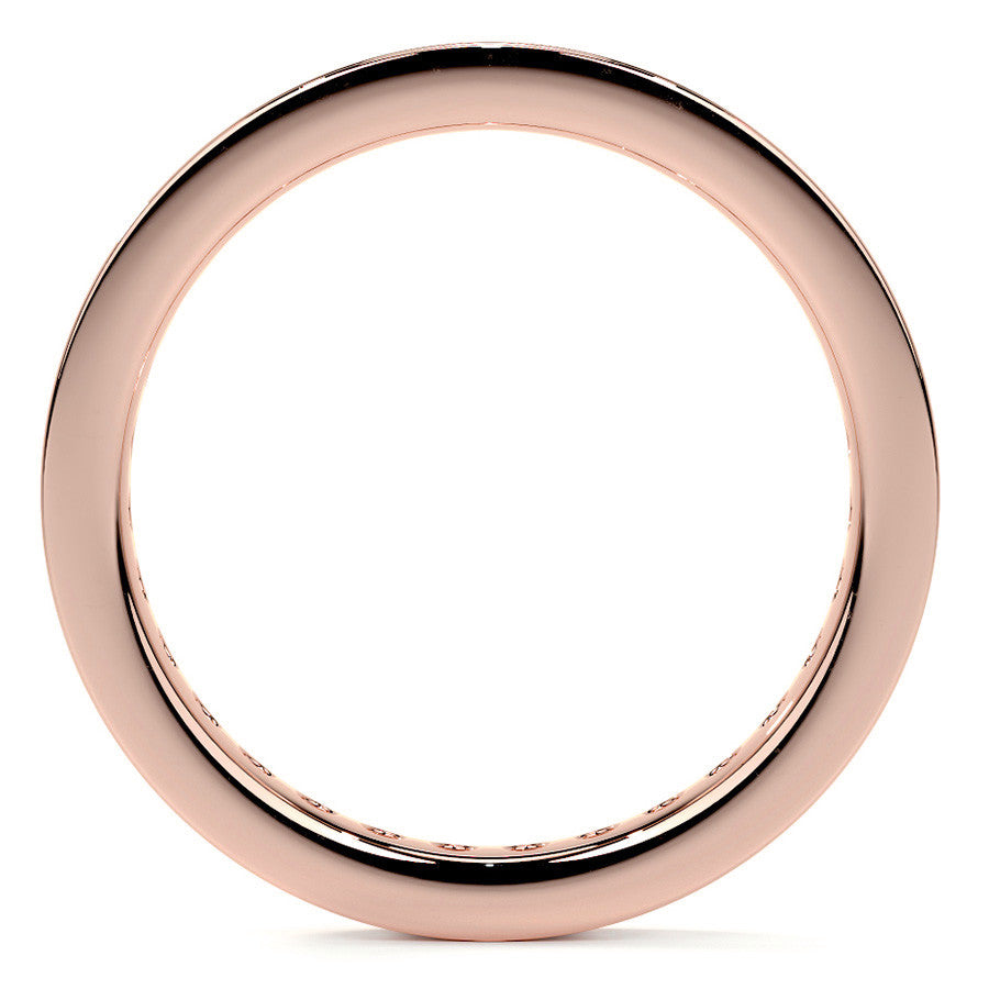 Round Brilliant Channel Bead Setting Moissanite Eternity Ring 0.7ct - 0.9ct