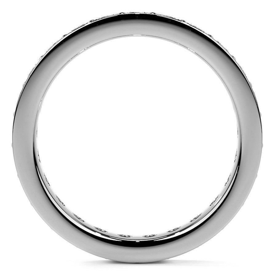 Round Brilliant Channel Bead Setting Moissanite Eternity Ring 1.2ct - 1.4ct