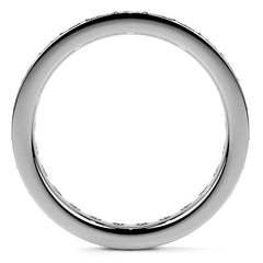 Round Brilliant Channel Bead Setting Moissanite Eternity Ring 1.2ct - 1.4ct