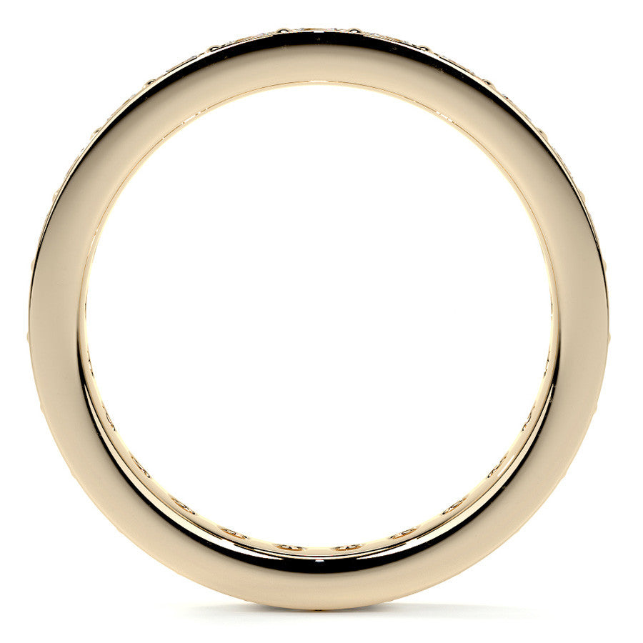 Round Brilliant Channel Bead Setting Moissanite Eternity Ring 1.2ct - 1.4ct