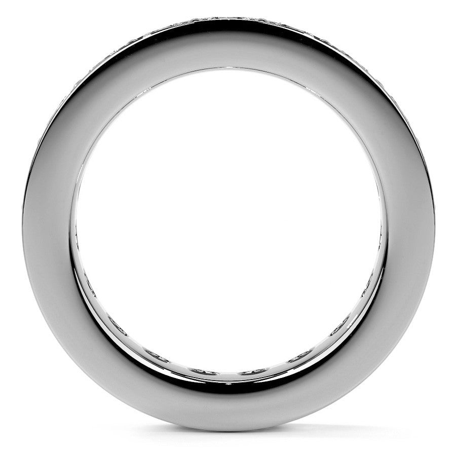 Round Brilliant Channel Bead Setting Moissanite Eternity Ring 2.4ct - 2.7ct