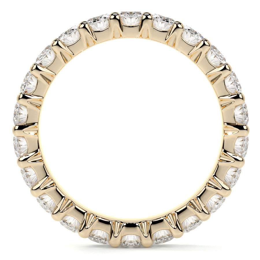Oval Brilliant U-Prong Moissanite Eternity Ring 4.0ct - 4.60ct