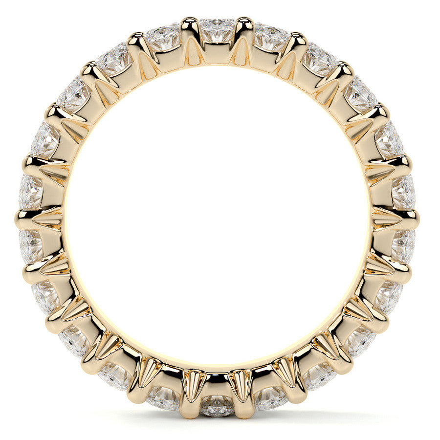 Oval Brilliant U-Prong Moissanite Eternity Ring 5.4ct - 6.2ct