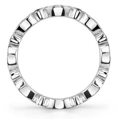 Round Brilliant Moissanite Stackable Eternity Ring (0.50ct)