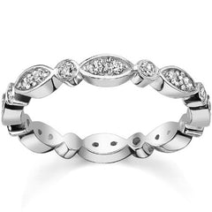 Round Brilliant Moissanite Stackable Eternity Ring (0.50ct)