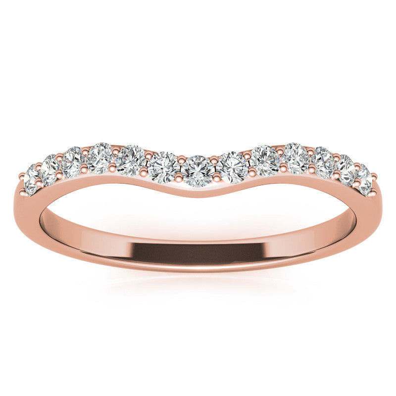 6-Prong Diamond Round HA Moissanite Engagement Ring