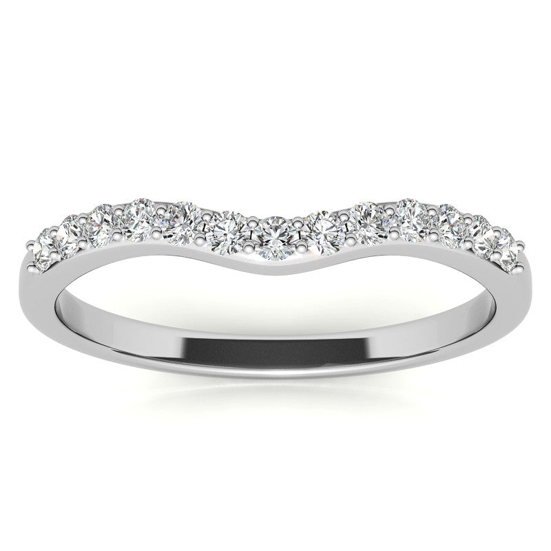 6-Prong Diamond Round HA Moissanite Engagement Ring