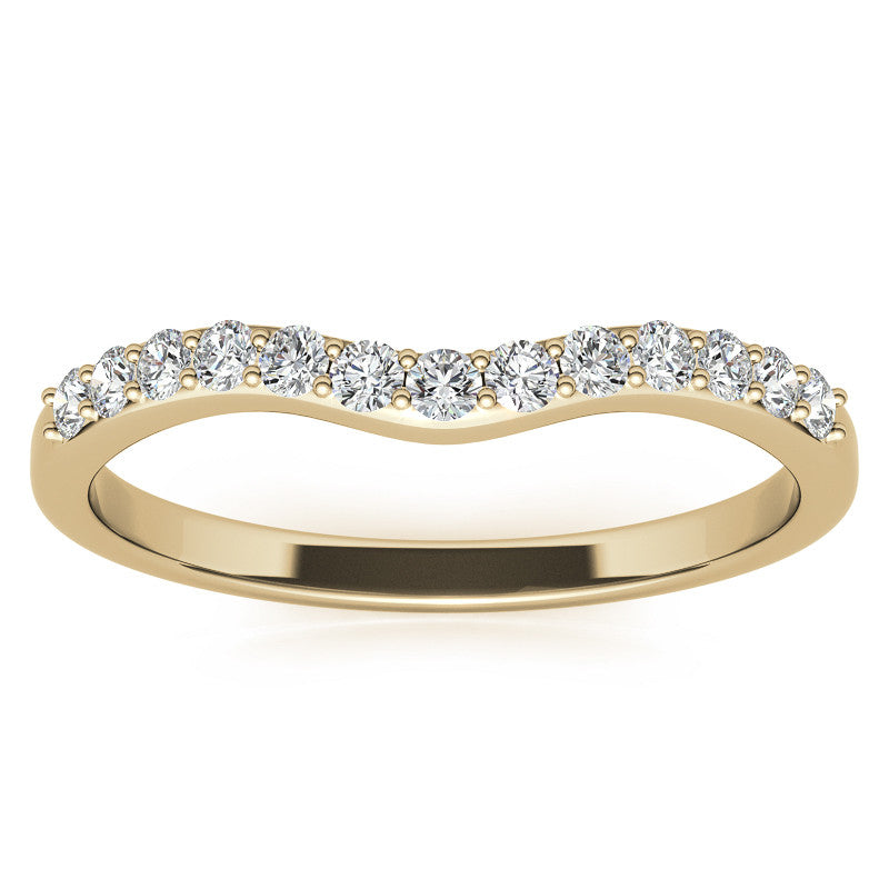 6-Prong Diamond Round HA Moissanite Engagement Ring