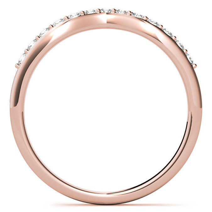 6-Prong Diamond Round HA Moissanite Engagement Ring