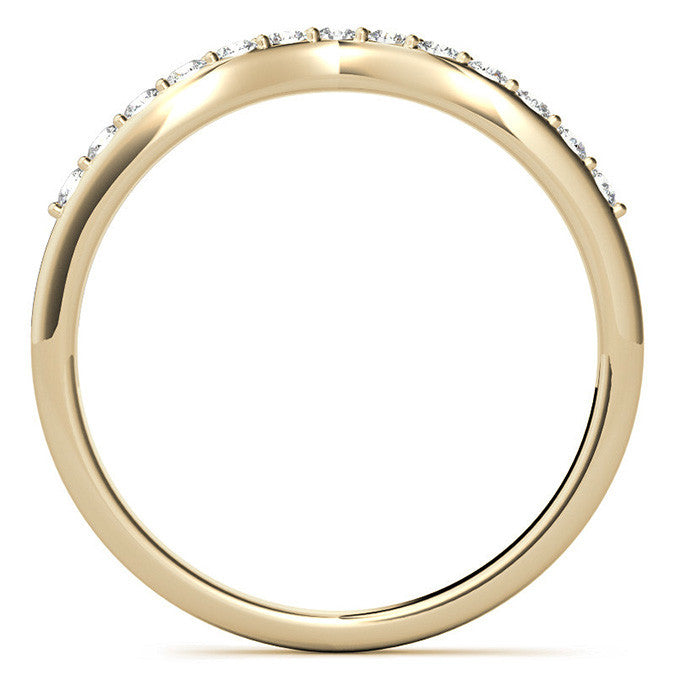 6-Prong Diamond Round HA Moissanite Engagement Ring