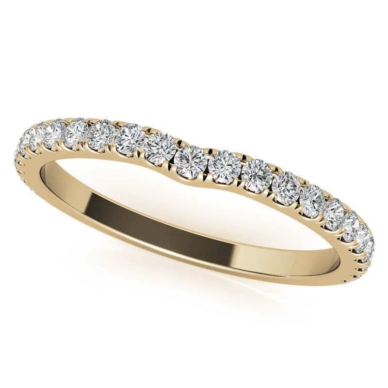 Diamond Collar Oval Moissanite Engagement Ring - 2mm