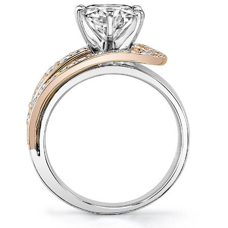Buckle Moissanite Engagement Ring