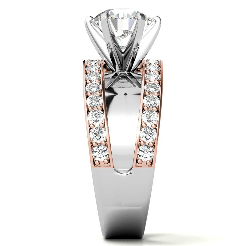 Buckle Moissanite Engagement Ring