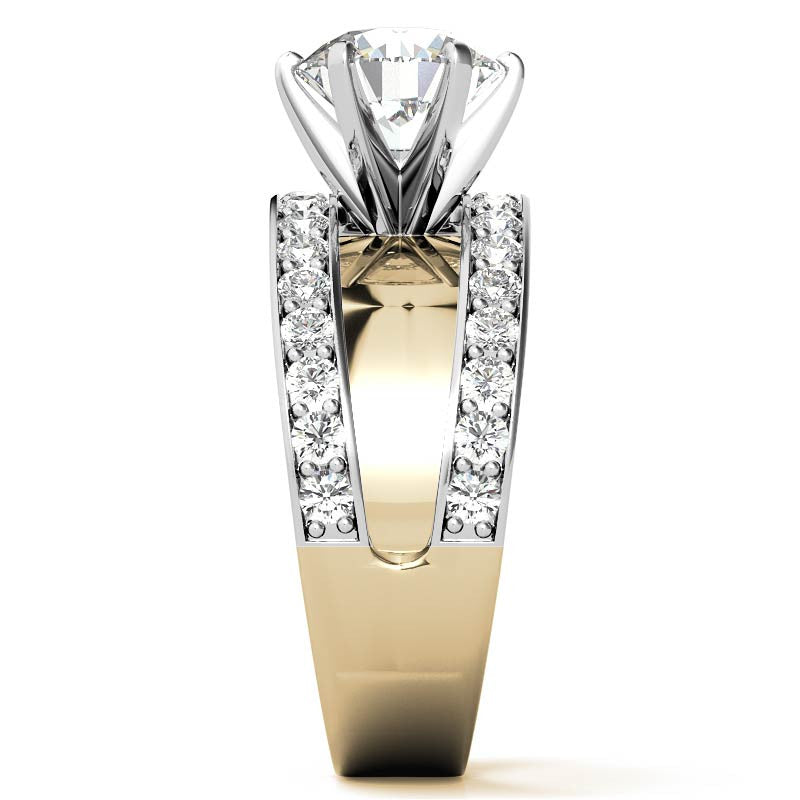 Buckle Moissanite Engagement Ring