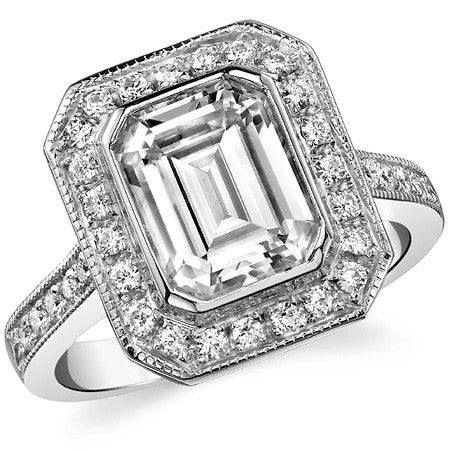 Emerald Legacy Moissanite Engagement Ring