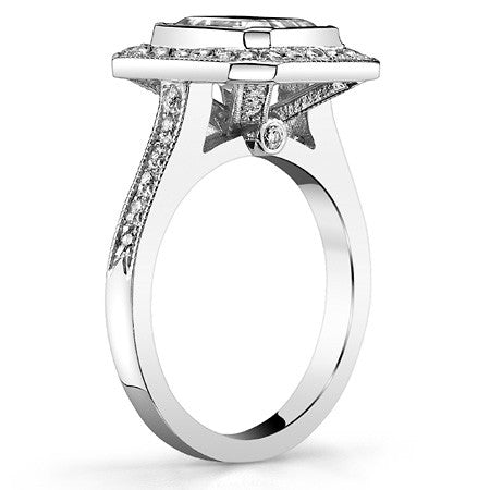 Emerald Legacy Moissanite Engagement Ring
