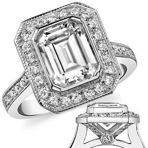 Emerald Legacy Moissanite Engagement Ring