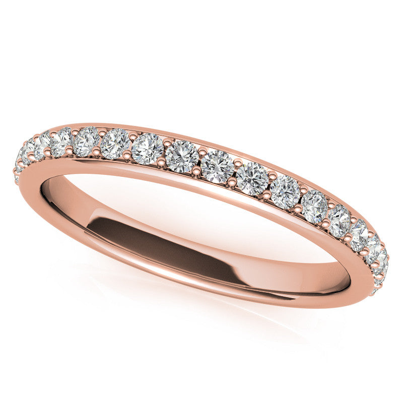 6-Prong Trellis Three-Stone Moissanite Engagement Ring