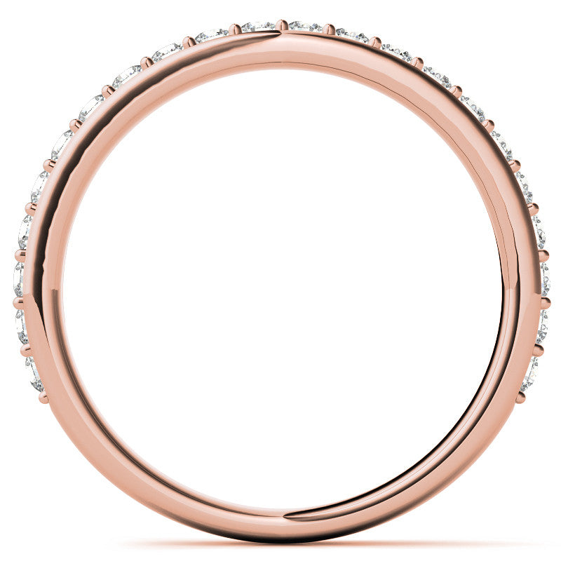 6-Prong Trellis Three-Stone Moissanite Engagement Ring