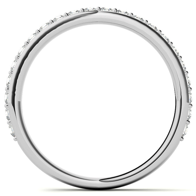 6-Prong Trellis Three-Stone Moissanite Engagement Ring