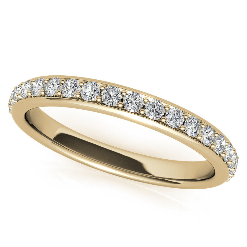 6-Prong Trellis Three-Stone Moissanite Engagement Ring