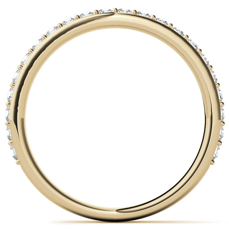 6-Prong Trellis Three-Stone Moissanite Engagement Ring