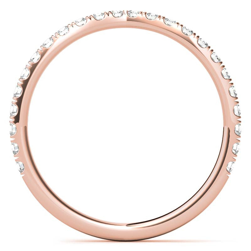 Cushion Moissanite Engagement Ring with Pave Accented Basket