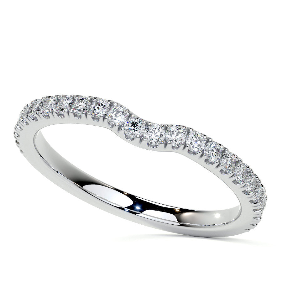 Oval Moissanite Diamond Pave Basket Engagement Ring