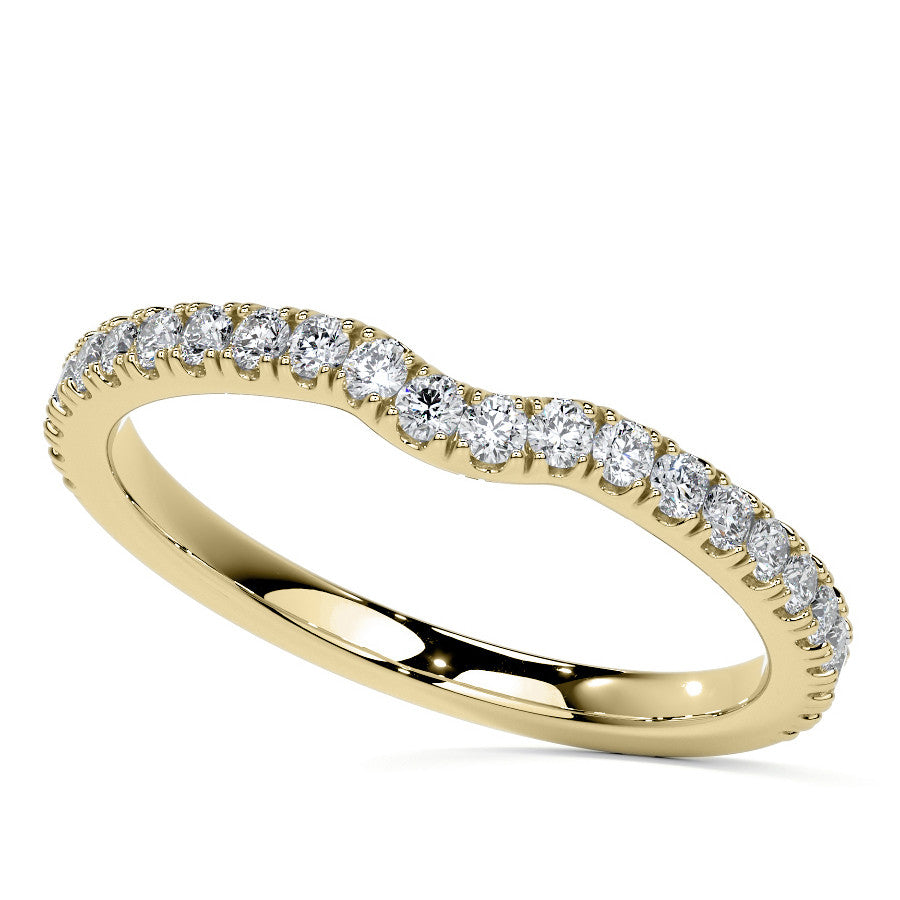Oval Moissanite Diamond Pave Basket Engagement Ring