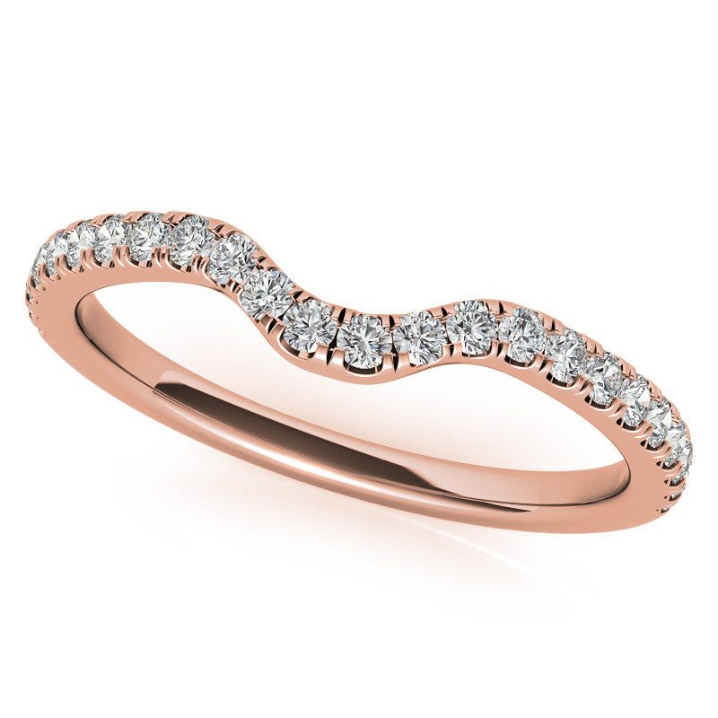 Pear Moissanite Diamond Pave Basket Engagement Ring
