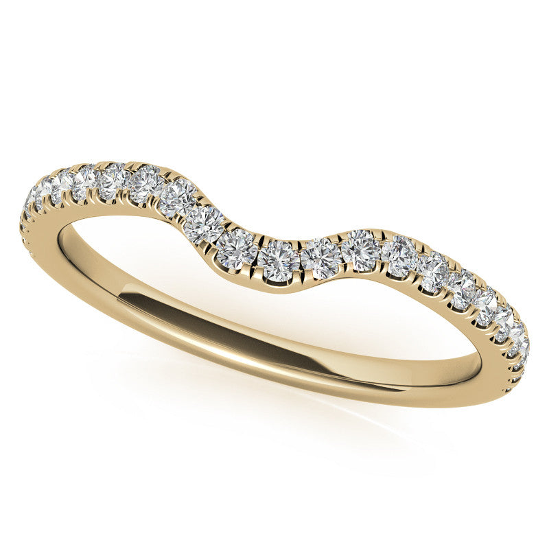 Pear Moissanite Diamond Pave Basket Engagement Ring
