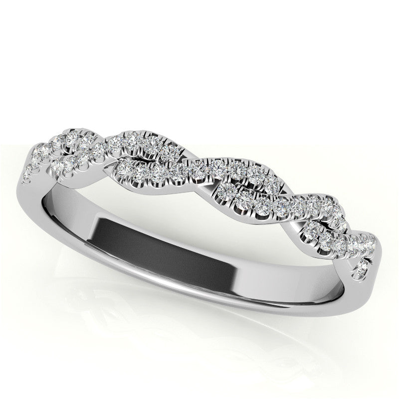 Three-Stone Round Brilliant Moissanite Engagement Ring