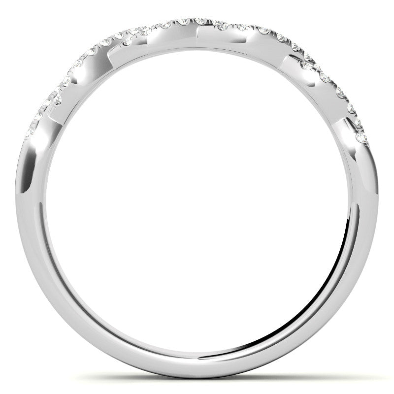 Three-Stone Round Brilliant Moissanite Engagement Ring