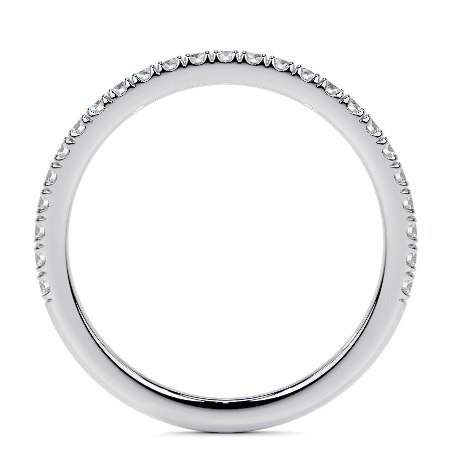 Pear Moissanite Top & Side Halo Eng Ring