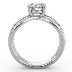 Round Multi-Band Moissanite Engagement Ring