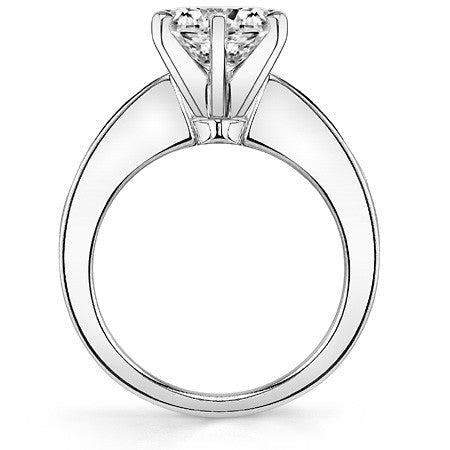 Square & Diamond Baguette Engagement Ring, 1.4ct