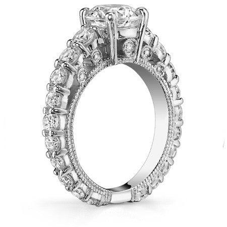 Round Brilliant Moissanite Engagement Ring