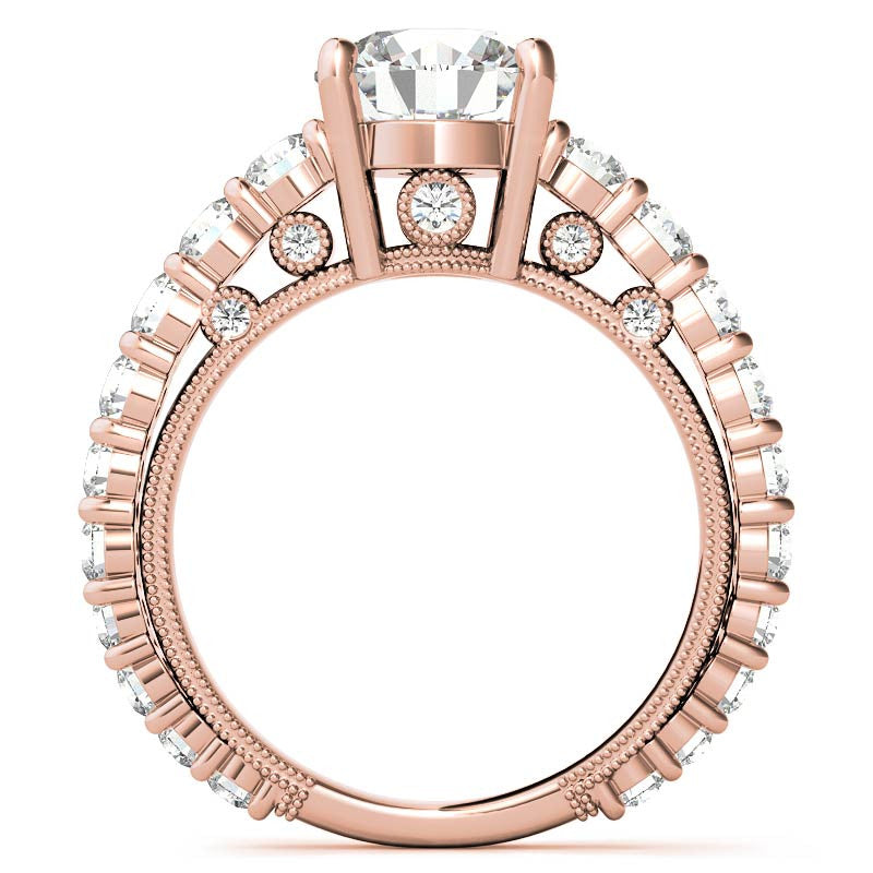 Round Brilliant Moissanite Engagement Ring