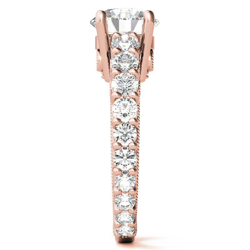 Round Brilliant Moissanite Engagement Ring
