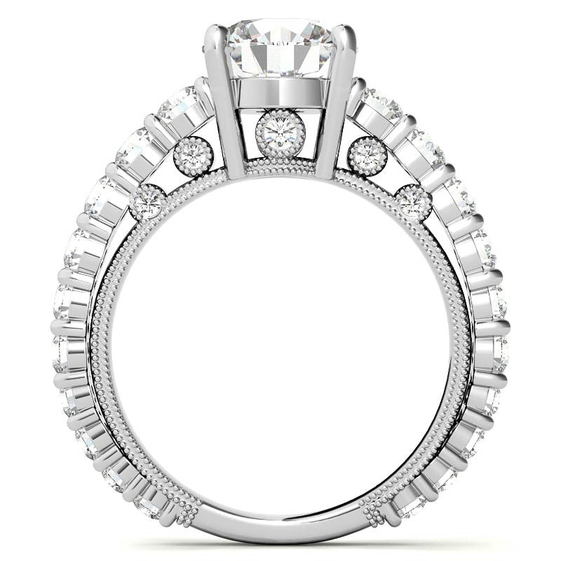 Round Brilliant Moissanite Engagement Ring