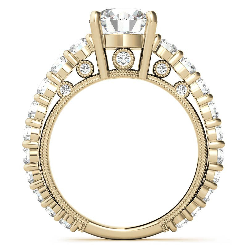 Round Brilliant Moissanite Engagement Ring
