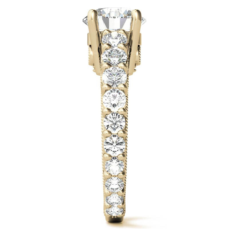 Round Brilliant Moissanite Engagement Ring