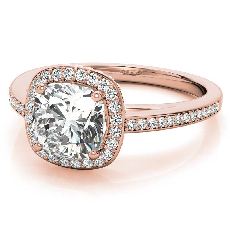 Cushion Legacy Halo Moissanite Engagement Ring