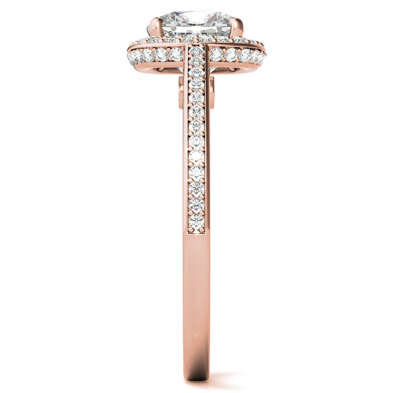 Cushion Legacy Halo Moissanite Engagement Ring