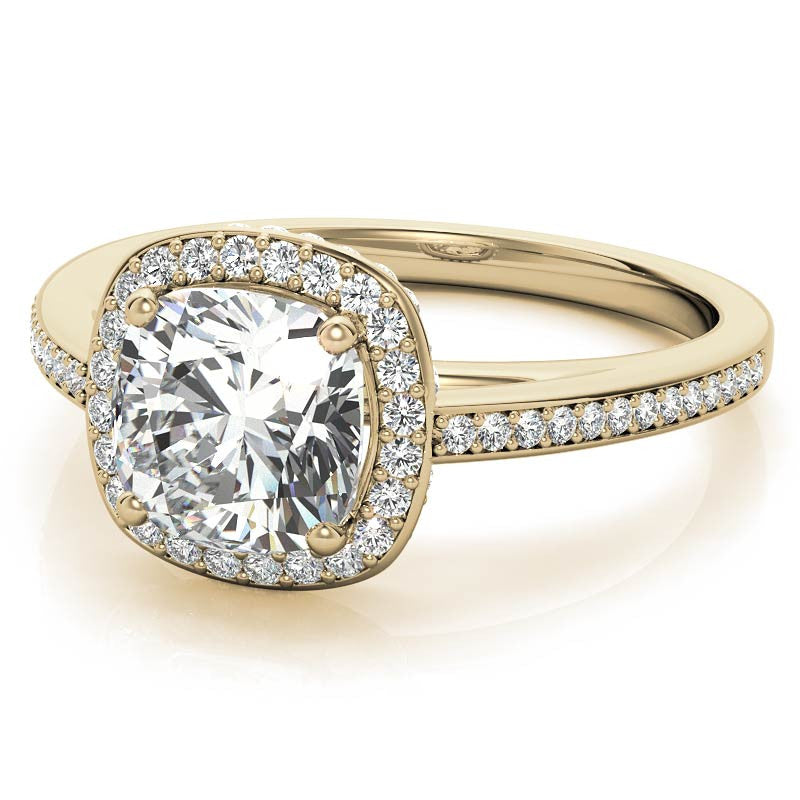 Cushion Legacy Halo Moissanite Engagement Ring