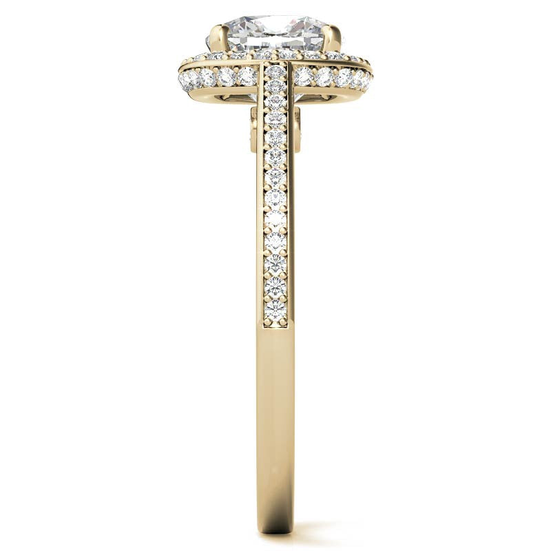 Cushion Legacy Halo Moissanite Engagement Ring