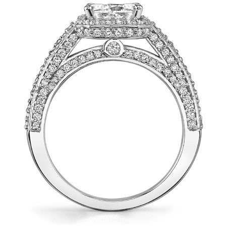 Round Petite Legacy Style Moissanite Engagement Ring