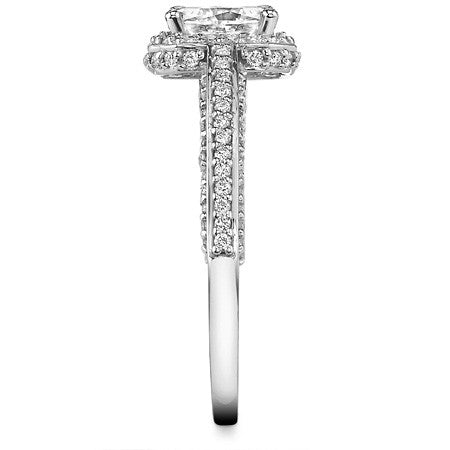 Round Petite Legacy Style Moissanite Engagement Ring