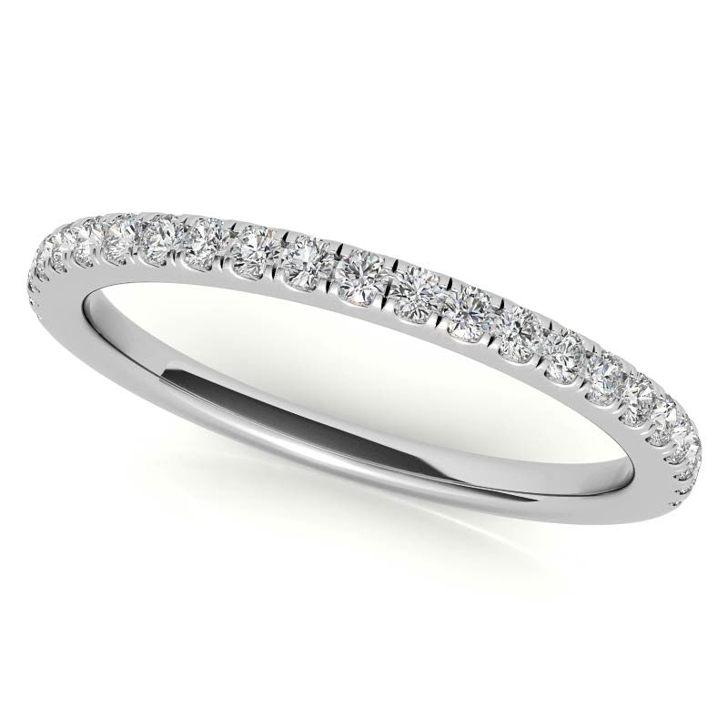 Pear Petite Halo Moissanite Engagement Ring