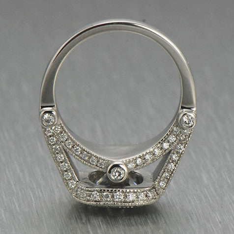 Ornate Legacy Moissanite Engagement Ring